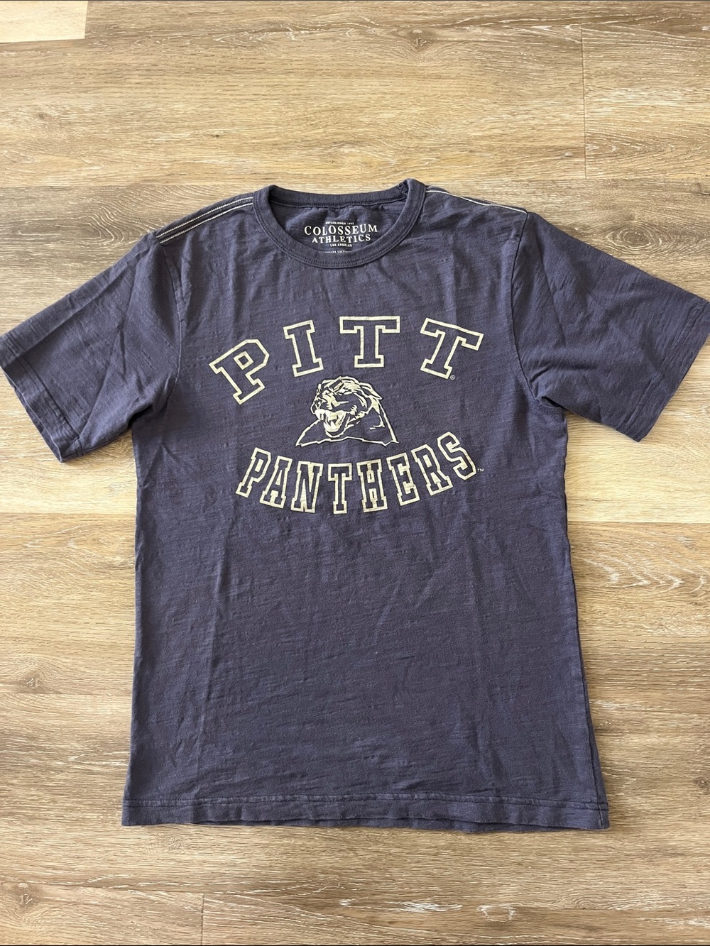 Colosseum Pittsburgh Pitt Panthers T-Shirt Grey Size S